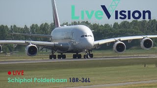 Live Vision  Schiphol  Polderbaan 18R36L [upl. by Alesandrini]