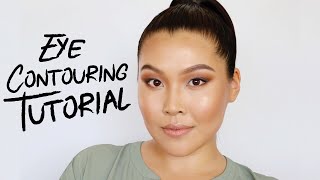 EYE CONTOURING  Tutorial for Asian and Hooded Eyes  MARLA NYAMDORJ [upl. by Aikyn558]