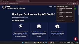 how to download OBS latest version [upl. by Allerie]