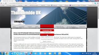 Thalidomide UK Website Tutorial 2015 [upl. by Bambie892]