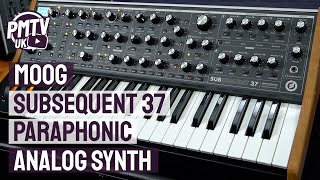 Moog Subsequent 37 Paraphonic Analog Synth  Overview amp Demo [upl. by Josefina]