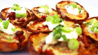 How To Make Potato Skins  Video Recipe [upl. by Shawnee]