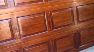 How To Woodgrain Garage Door  Part 17 Review after application [upl. by Adniram200]