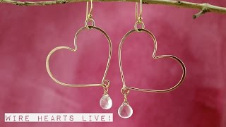 Making Wire Hearts Live at The Bead Gallery Honolulu [upl. by Erdried]