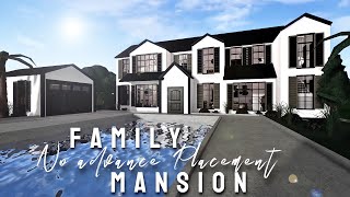 100k No Advanced Placement Family Mansion ROBLOX bloxburg [upl. by Oiramed153]