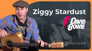 Ziggy Stardust by David Bowie  Guitar Lesson [upl. by Prentiss]