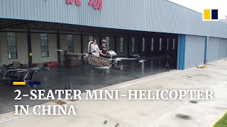 Flying in a Chinesebuilt twoseat minihelicopter [upl. by Leoline]