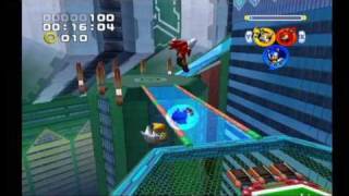 Sonic Heroes Grand Metropolis Team Sonic [upl. by Eibber]