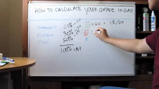 How to Calculate Your Grade in a Class [upl. by Annairb215]