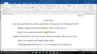 How to Cite Films in Works Cited MLA Style 8th or 9th edition [upl. by Egwan]