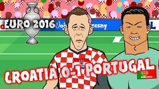 Croatia vs Portugal  Quaresma goal and highlights 01 Euro 2016 France Last 16 [upl. by Edyaj802]