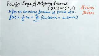 Fourier Series of Arbitrary Interval Function [upl. by Aronle]