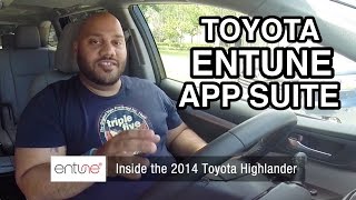 Toyota Entune App Suite Demo [upl. by Paehpos]