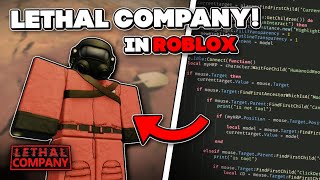 Remaking LETHAL COMPANY in ROBLOX  Devlog 1 [upl. by Bal948]