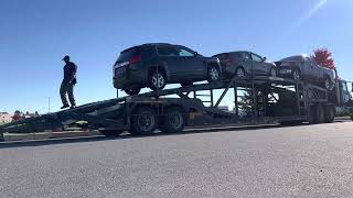 Car carrier 2 loading [upl. by Marmawke]