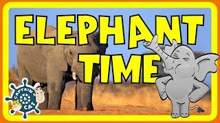 Elephant Time  Elephant Song and Dance for Kids  Captain amp Cat [upl. by Boak494]