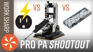 Work Sharp Pro Precision Adjust vs Freehand amp Electric Sharpeners [upl. by Drannel]