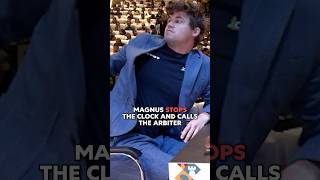 Magnus STOPS the CLOCK and CLAIMS 3FOLD REPETITION in the GAME vs Praggnanandhaa [upl. by Irv]