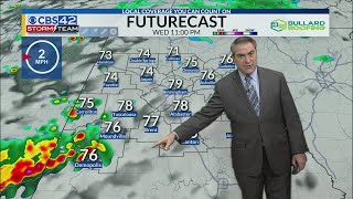 June 26th CBS 42 News  5pm Weather Update [upl. by Leunad]