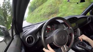 Toyota GT86 drift on mountain roads [upl. by Ecirtal30]