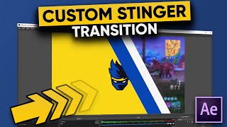 How To Make A CUSTOM Stinger Transition For Your Twitch Stream [upl. by Daggna20]