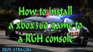 How to install a xbox360 game on RGH console RGH tutorials XboxXtra [upl. by Sivrad]