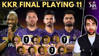 KKR Full and Final Playing 11 for IPL 2024 with Impact Players  KKR Squad 2024  Five Sportz [upl. by Ohare]