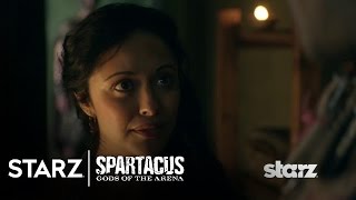 Spartacus Gods of the Arena  Episode 3 Clip Melitta Consoles Doctore  STARZ [upl. by Akerdnuhs]