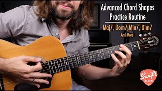 Advanced Chords Practice Routine  Guitar Lesson for Jazz RampB and Blues [upl. by Corinne]