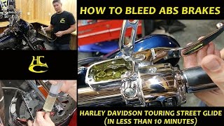 How to Bleed ABS Brakes on a Harley Davidson Touring Street Glide [upl. by Sucramrej]