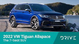 2022 VW Tiguan Allspace Launch  The 7Seat SUV  Drivecomau [upl. by Amaerd397]