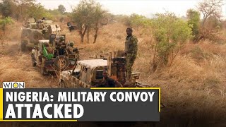 Nigerian military convoy attacked by the Islamic statealigned Jihadist  World News  WION [upl. by Atinar]