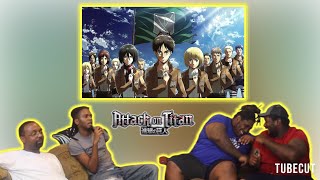 FIRST TIME REACTING TO ATTACK ON TITAN Openings 19 [upl. by Janene]