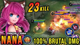 You Cant Kill Me 21 Kills Nana Unkillable Build 100 Annoying  Build Top 1 Global Nana  MLBB [upl. by Hannavahs]