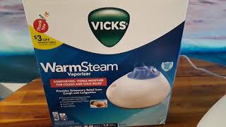 How to use the Vicks Warm Steam Vaporizer and Humidifier [upl. by Meehyr374]