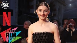 Thomasin McKenzie on intimacy with Timothee Chalamet in Netflixs The King  LFF Premiere [upl. by Hayton]