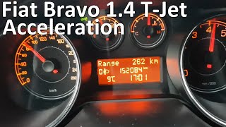 Fiat Bravo 14 Tjet 120HP Acceleration [upl. by Alleiram765]