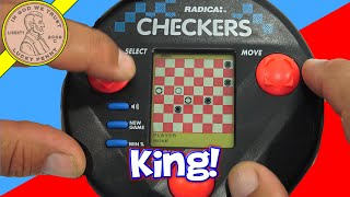 How To Play Checkers Model 3665 Handheld Electronic Game 2 [upl. by Htebaile]