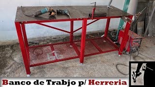 Mesa para Soldar  Banco de trabajo para HERRERIA desmontable [upl. by Sabrina141]