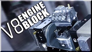 5Axis CNC Machined V8 Engine Block [upl. by Erastes]