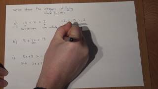 Integers satisfying inequalities 3 key examples GCSE maths revision video [upl. by Harms]