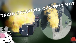 RUNNING TRAINS BETTER THAN NS  ROBLOX Train Crash MiniCompliation [upl. by Neemsay982]