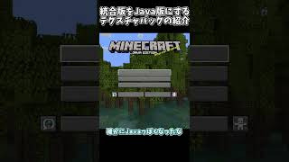 【Minecraft】統合版をJava版に変える方法【テクスチャパック】【VDX Legacy Desktop UI】 [upl. by Iridis]