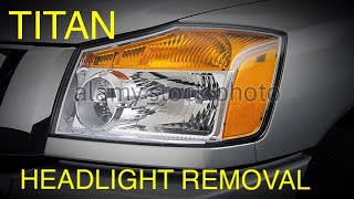 Nissan Titan Headlight Removal and Replacement [upl. by Eseela]