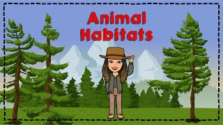 Animal Habitats  Land air water animals [upl. by Lierbag]