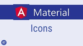 Angular Material Tutorial  7  Icons [upl. by Atteynad]