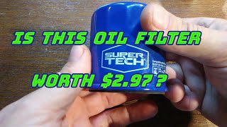 Walmart Supertech Oil Filter Cut Open ST6607 [upl. by Clercq]