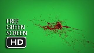 Free Green Screen  Bullet Hit Body Blood Effect [upl. by Anahsak]