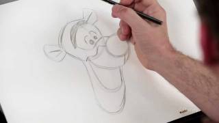 How to draw this fabulous picture of Tigger from Winnie the Pooh [upl. by Gordon]