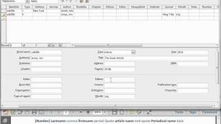 LibreOfficeWriter 39 the Bibliography Database [upl. by Ahsemac]